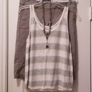 Striped Sweater tank top